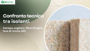 Confronto tecnico tra isolanti tra Cappotto in Canapa, sughero, fibra di legno, lana di roccia, EPS