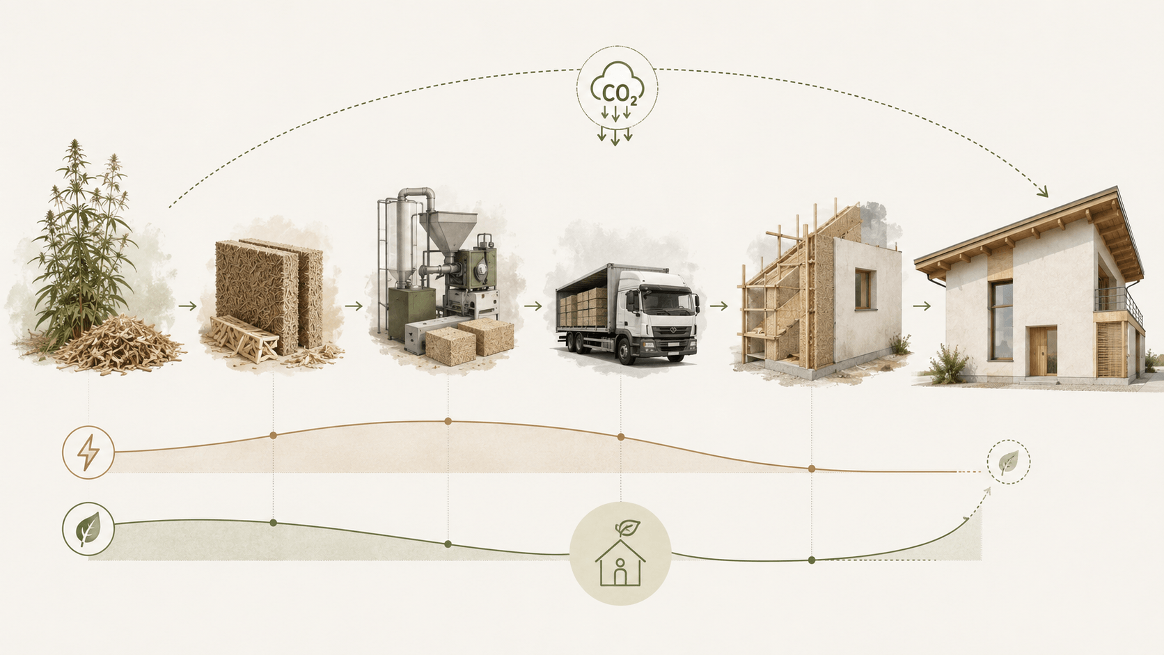 Energia grigia e CO₂ incorporata nei materiali da bioedilizia